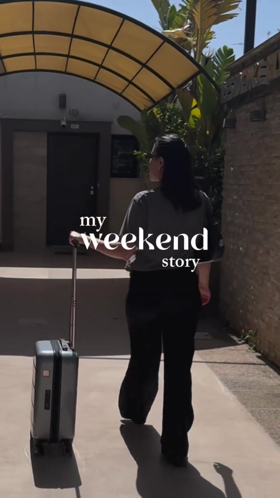 Une arrivée ensoleillée.